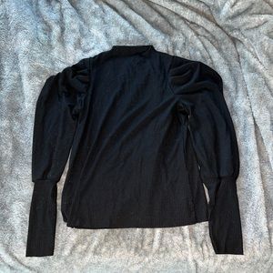 bishop black long sleeve shirt size small